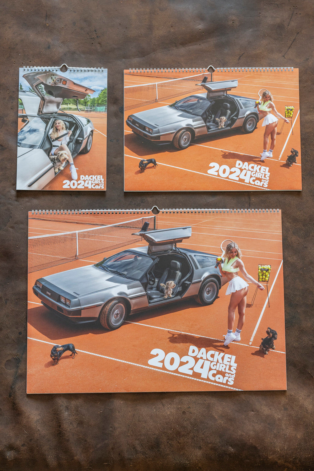 Dackel Girls and Cars Kalender 2024