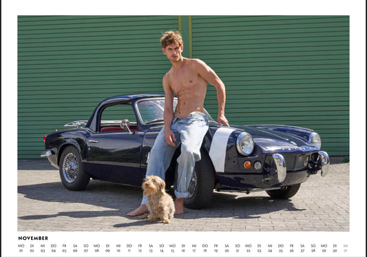 Dackel Boys and Cars Kalender 2027