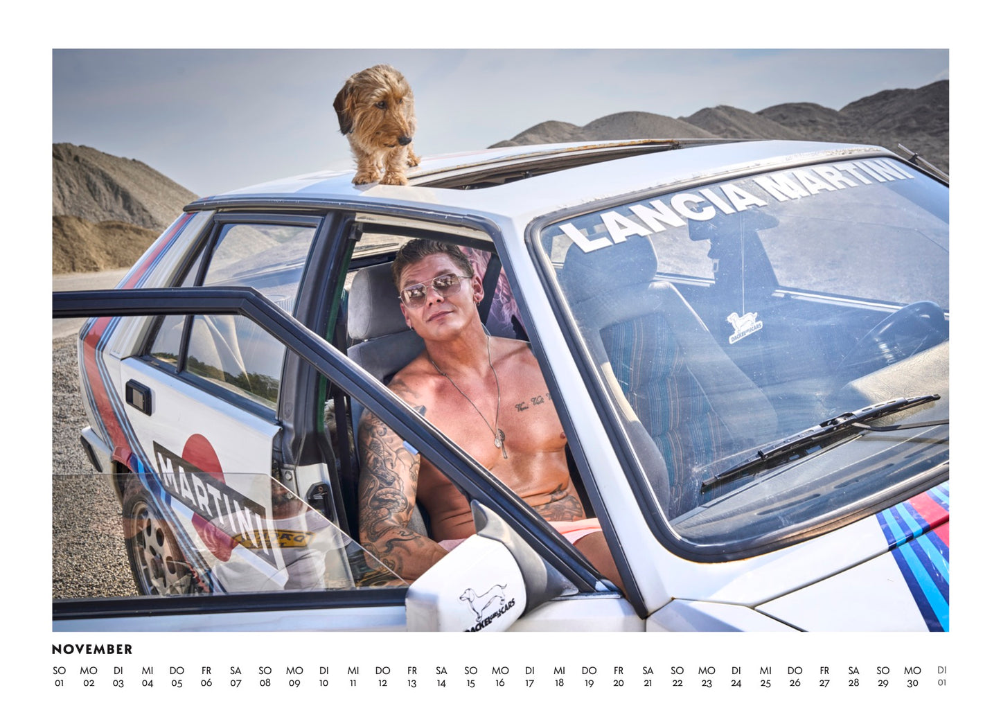 Dackel Boys and Cars Kalender 2026