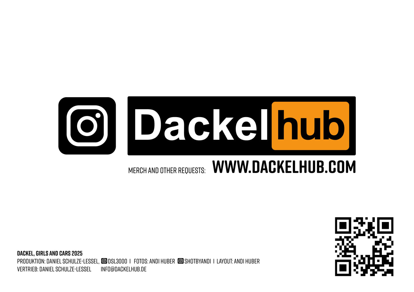 Dackel Girls and Cars Kalender 2025 + Sticker