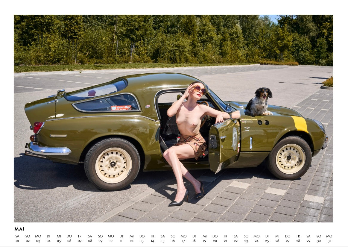 Dackel Girls and Cars Kalender 2027