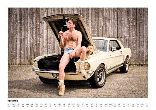 Dackel Boys and Cars Kalender 2026