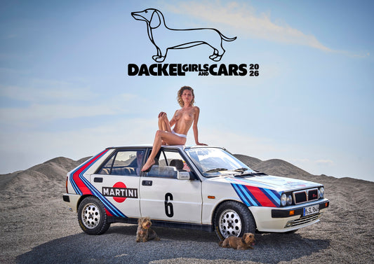 Dackel Girls and Cars Kalender 2026